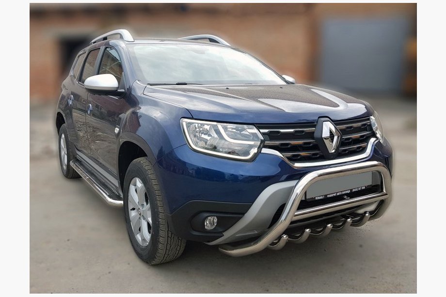 Renault Duster 2018-2024 Pałąk przedni bez napisu WT003 (stal nierdzewna) Image