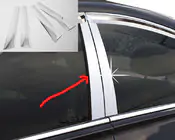 Kia Picanto 2004-2011 Folia chromowana na słupek zdjęcia 1