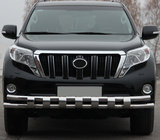 Toyota Land Cruiser Prado 150 2009-2023 Osłona przednia ST016-2 (stal nierdzewna) zdjęcia 1