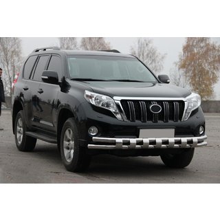 Osłona przednia ST016-2 (stal nierdzewna) Toyota Land Cruiser Prado 150 2009-2023 zdjęcia 3