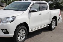 Toyota Hilux 2015- Progi Boczne KB001 Stal Nierdzewna zdjęcia 3
