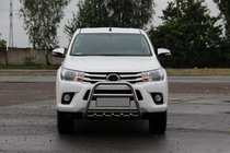 Toyota Hilux 2015- Przedni Pałąk QT008 (Stal Nierdzewna) zdjęcia 2