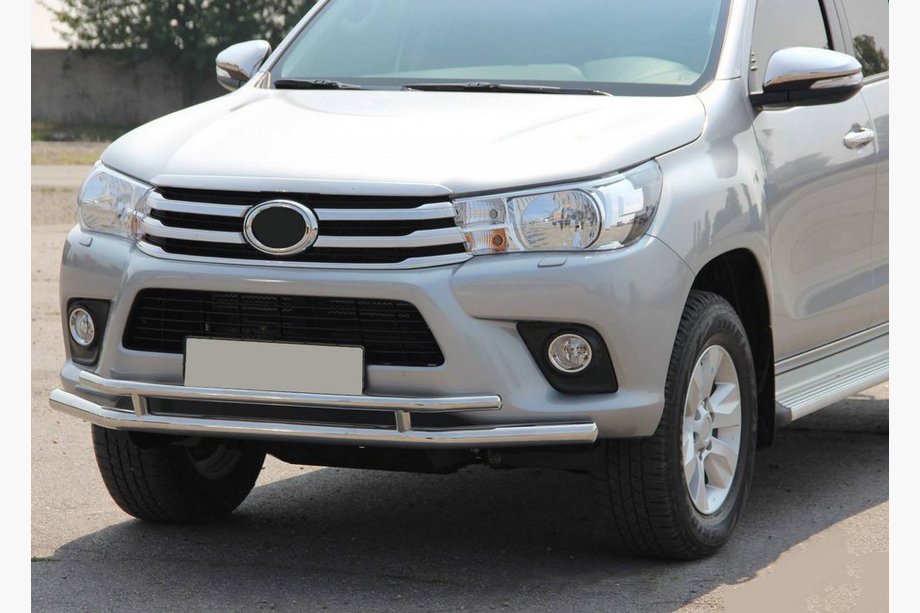 Toyota Hilux 2015- Osłona Przednia ST018 (Stal Nierdzewna) Image