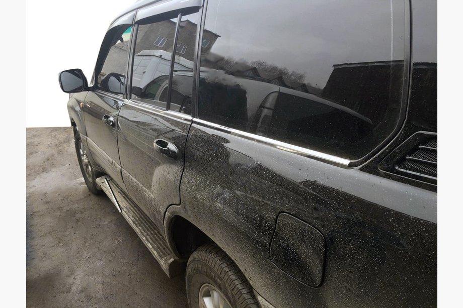 Lexus LX470 1998-2007 Listwy Ozdobne na Okna (6 szt, Stal Nierdzewna) Image