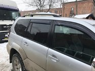Toyota Land Cruiser Prado 120 2002-2009 Relingi Dachowe Czarne Tureckie Stopki plastikowe zdjęcia 10