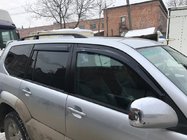 Toyota Land Cruiser Prado 120 2002-2009 Relingi Dachowe Czarne Tureckie Stopki plastikowe zdjęcia 8