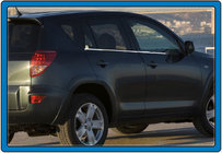 Toyota Rav 4 2006-2013 Zewnętrzne listwy ozdobne okien stal nierdzewna (4 szt) OmsaLine - Włoska Stal Nierdzewna zdjęcia 5