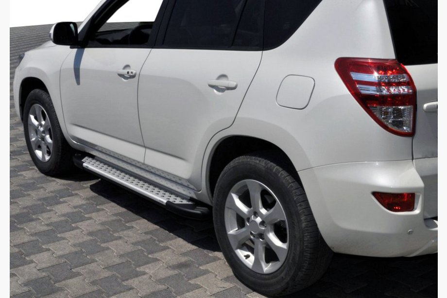 Toyota Rav 4 2006-2013 Progi Boczne Allmond Grey (2 szt., Aluminium) Image