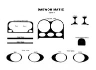 Daewoo Matiz 1998-2008 Nakładki na deskę rozdzielczą (1998-2005) zdjęcia 2