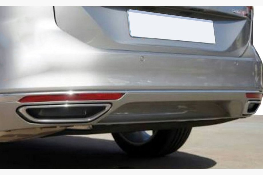 Volkswagen Passat B8 2015-2023 Nakladki imitacja koncowki wydechu SD/SW (2015-2018, 2 szt, stal nierdzewna) S-Design - Włoska Stal Nierdzewna Zdjęcia 4