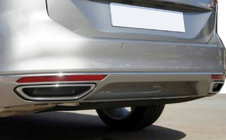 Volkswagen Passat B8 2015-2023 Nakladki imitacja koncowki wydechu SD/SW (2015-2018, 2 szt, stal nierdzewna) Carmos - Turecka Stal Nierdzewna zdjęcia 4