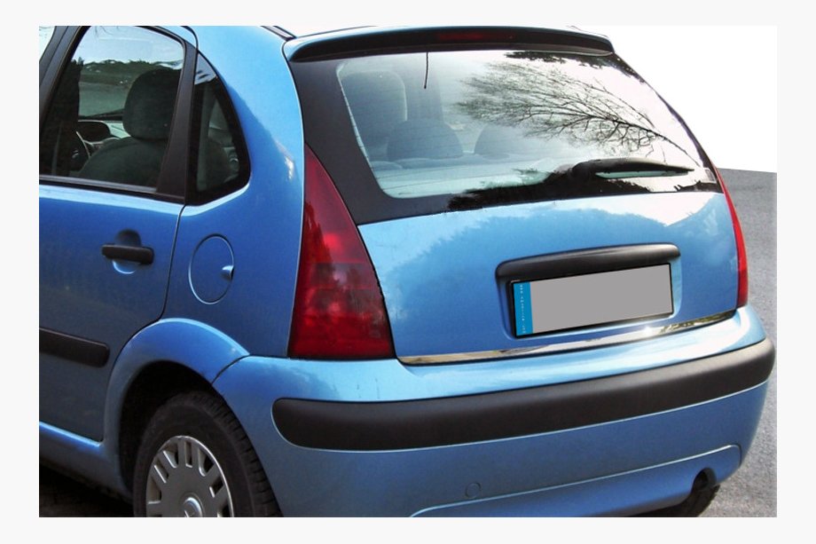 Citroen C-3 2002-2009 Listwa dolnej krawędzi klapy bagażnika (stal nierdzewna) 0,8 mm Image