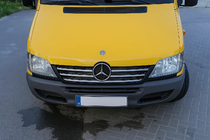 Mercedes Sprinter W901/902/903/904/905 1995–2006 Chromowane listwy na ramkę grilla (2002-2006, 5 szt., stal nierdzewna) zdjęcia 3
