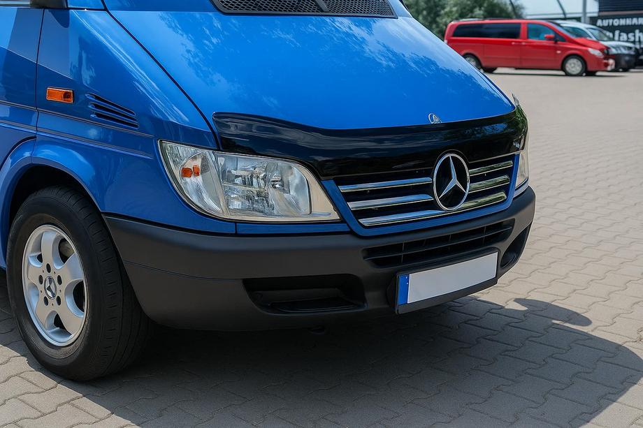 Mercedes Sprinter W901/902/903/904/905 1995–2006 Chromowane listwy na ramkę grilla (2002-2006, 5 szt., stal nierdzewna) Image