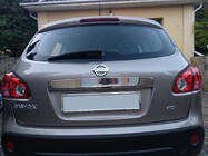 Nissan Qashqai 2007-2010 Listwa nad tablicą rejestracyjną (stal nierdzewna) Bez Przycisku, OmsaLine - Włoska Stal Nierdzewna zdjęcia 1
