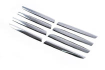 Nissan Qashqai 2007-2010 Nakładki na grill (8 szt, stal nierdzewna) OmsaLine - Włoska Stal Nierdzewna zdjęcia 3