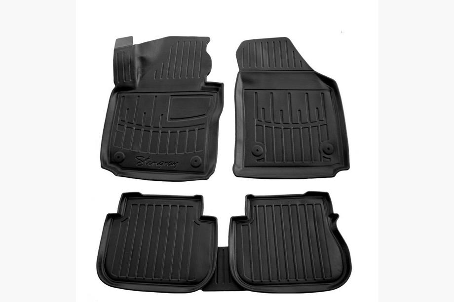 Volkswagen Caddy 2015-2020 Dywaniki Gumowe Stingray 3D (3-drzwiowy) (5 szt, Poliuretan) Image