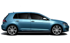 Volkswagen Golf 7/E-Golf 2012-2020 Dolne listwy szyb Black Chrome (4 szt, stal nierdzewna) zdjęcia 3