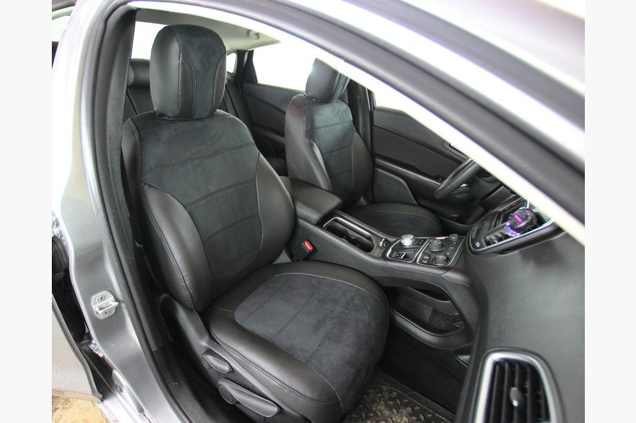 Chrysler 200 II 2014-2017 Pokrowce samochodowe ekoskóra+tkanina+alcantara Antara A001 (pełne wnętrze) Image
