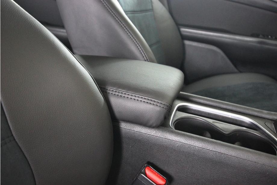 Chrysler 200 II 2014-2017 Pokrowce samochodowe ekoskóra+tkanina+alcantara Antara A001 (pełne wnętrze) Zdjęcia 8