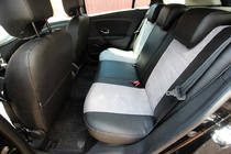 Renault Megane III 2009-2016 Pokrowce Samochodowe Skóra Ekologiczna+Tkanina+Alcantara Antara A0010 (Komplet) zdjęcia 3