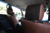 Toyota Land Cruiser Prado 120 2002-2009 Pokrowce samochodowe skóra ekologiczna+tkanina+alcantara Antara A088 (całe wnętrze) zdjęcia 19