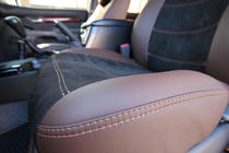 Toyota Land Cruiser Prado 120 2002-2009 Pokrowce samochodowe skóra ekologiczna+tkanina+alcantara Antara A088 (całe wnętrze) zdjęcia 21
