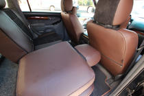 Toyota Land Cruiser Prado 120 2002-2009 Pokrowce samochodowe skóra ekologiczna+tkanina+alcantara Antara A088 (całe wnętrze) zdjęcia 20