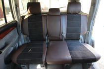 Toyota Land Cruiser Prado 120 2002-2009 Pokrowce samochodowe skóra ekologiczna+tkanina+alcantara Antara A088 (całe wnętrze) zdjęcia 6
