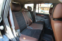 Toyota Land Cruiser Prado 120 2002-2009 Pokrowce samochodowe skóra ekologiczna+tkanina+alcantara Antara A088 (całe wnętrze) zdjęcia 7
