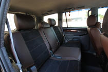 Toyota Land Cruiser Prado 120 2002-2009 Pokrowce samochodowe skóra ekologiczna+tkanina+alcantara Antara A088 (całe wnętrze) zdjęcia 8