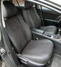 Toyota Avensis 2009-2018 Pokrowce samochodowe ekoskóra+tkanina+alcantara Antara A001 (pełne wnętrze) zdjęcia 1