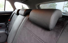 Toyota Avensis 2009-2018 Pokrowce samochodowe ekoskóra+tkanina+alcantara Antara A001 (pełne wnętrze) zdjęcia 4