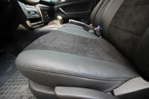 Volkswagen Passat B5 1997-2005 Pokrowce samochodowe ekoskóra+tkanina+alcantara Antara A001 (pełne wnętrze) zdjęcia 2