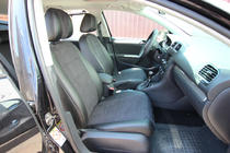 Volkswagen Golf 6 2008-2014 Pokrowce samochodowe ekoskóra+tkanina+alcantara Antara A001 (pełne wnętrze) zdjęcia 1