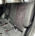 Mitsubishi Outlander 2012-2021 Pokrowce samochodowe ekoskóra+tkanina+alcantara Antara A001 (pełne wnętrze) zdjęcia 1