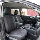 Nissan Qashqai 2014-2021 Pokrowce samochodowe ekoskóra+tkanina+alcantara Antara A001 (pełne wnętrze) zdjęcia 11