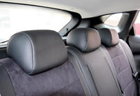 Nissan Qashqai 2014-2021 Pokrowce samochodowe ekoskóra+tkanina+alcantara Antara A001 (pełne wnętrze) zdjęcia 13