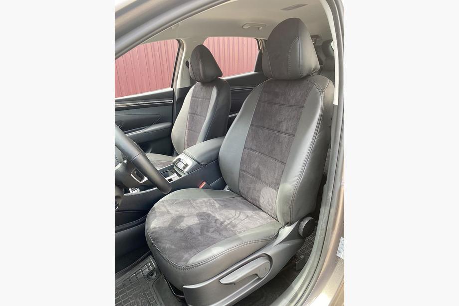 Hyundai Tucson NX4 2021- Pokrowce samochodowe ekoskóra+tkanina+alcantara Antara A001 (pełne wnętrze) Image