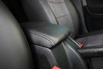 Skoda Octavia II A5 2006-2010 Pokrowce samochodowe ekoskóra+tkanina+alcantara Antara A001 (pełne wnętrze) zdjęcia 10