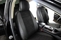 Ford Fusion 2012-2020 Pokrowce samochodowe ekoskóra+tkanina+alcantara Antara A001 (pełne wnętrze) zdjęcia 7