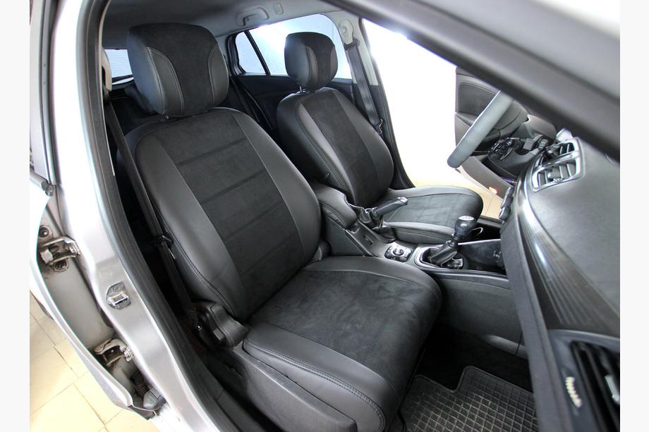 Renault Megane III 2009-2016 Pokrowce samochodowe ekoskóra+tkanina+alcantara Antara A001 (pełne wnętrze) Image