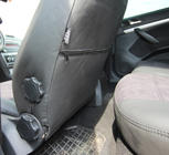 Skoda Octavia II A5 2010-2013 Pokrowce samochodowe ekoskóra+tkanina+alcantara Antara A001 (pełne wnętrze) zdjęcia 5