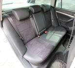 Skoda Octavia II A5 2010-2013 Pokrowce samochodowe ekoskóra+tkanina+alcantara Antara A001 (pełne wnętrze) zdjęcia 11