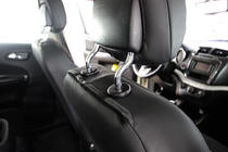 Dodge Journey 2008-2020 Pokrowce Samochodowe Skóra Ekologiczna+Tkanina+Alcantara Antara A001 (3 Rzędy) zdjęcia 8