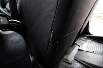 Mercedes Citan 2013-2021 Pokrowce samochodowe ekoskóra+tkanina+alcantara Antara A001 (pełne wnętrze) zdjęcia 2