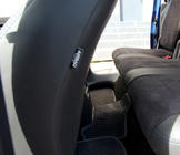 Volkswagen Caddy 2010-2015 Pokrowce Samochodowe Skóra Ekologiczna+Tkanina+Alcantara Antara A001b (Komplet) zdjęcia 2