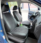 Volkswagen Caddy 2010-2015 Pokrowce Samochodowe Skóra Ekologiczna+Tkanina+Alcantara Antara A001b (Komplet) zdjęcia 1