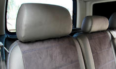 Volkswagen Caddy 2010-2015 Pokrowce Samochodowe Skóra Ekologiczna+Tkanina+Alcantara Antara A001b (Komplet) zdjęcia 14