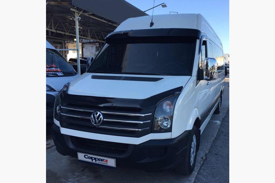 Mercedes Sprinter W906 2006–2018 Daszek na szybę przednią na ramie V2 (czarny połysk, 5mm) Zdjęcia 10